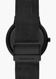 SKAGEN RIIS BLACK DIAL BLACK MESH BRACELET SKW6886