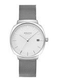 OBAKU FELT LILLE-STAINLESS STEEL BRACELET WHITE DIAL V273LDCWMC