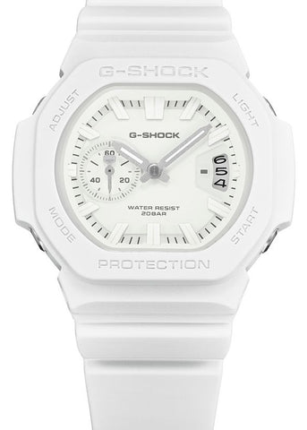 G-SHOCK ANALOGUE WHITE DIAL WHITE RESIN BAND GAC2500-7A