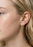 GEORGINI ALCHEMY AXIS EARRINGS SILVER IE1240W