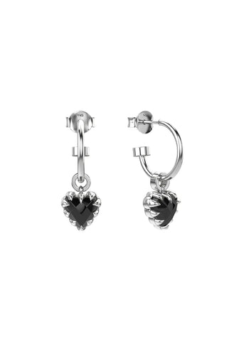 STOLEN GIRLFRIENDS CLUB LOVE ANCHOR ONYX EARRINGS JWL202450