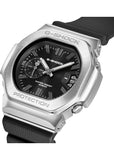 G-SHOCK ANALOGUE BLACK DIAL SILVER CASE BLACK RESIN BAND GMC2500-1A