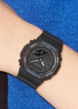 CASIO G-SHOCK DUO SLIM SMALL SIZE BLACK RESIN BAND GMAP2100BA-1A