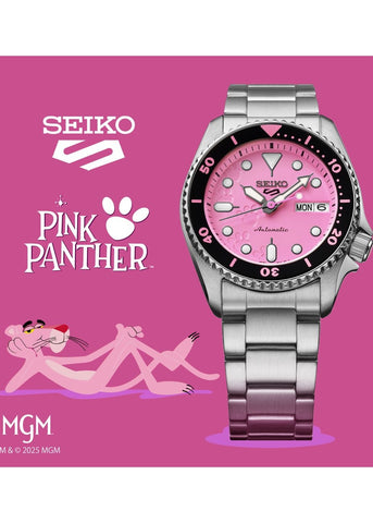 SEIKO 5 SPORTS AUTOMATIC PINK PANTHER LIMITED EDITION SRPM07K