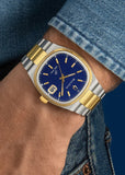 BULOVA GENTS CLASSIC SUPER SEVILLE BLUE DIAL TWO-TONE 98B462