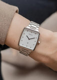 OBAKU FJORD LILLE BRACE STAINLESS STEEL BRACELET WHITE DIAL V271LDCWSC