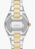 FOSSIL SCARLETTE SILVER DIAL TWO-TONE BRACELET ES5259