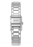 DKNY EVENING RECTANGULAR BLACK DIAL CRYSTAL SET STAINLESS DK1L122M0035