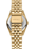 DKNY NOLITA MIDI SILVER DIAL GOLD BRACELET DK1L029M0055