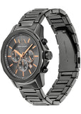 ARMANI EXCHANGE BANKS GREY DIAL GUNMETAL BOX SET BRACELET AX7170SET
