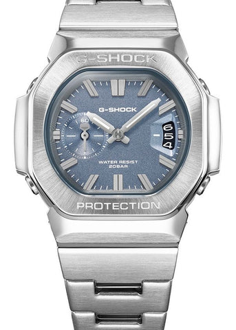 G-SHOCK ANALOGUE BLUE DIAL STAINLESS STEEL CASE & BRACELET GMC2500D-1A2