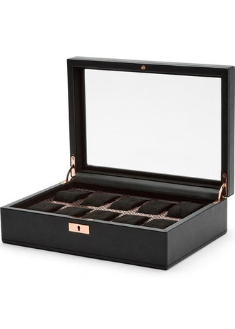 WOLF AXIS WATCH BOX 10 PIECE BLACK COPPER COAT 488116