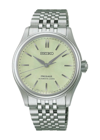 SEIKO PRESAGE AUTOMATIC GREEN DIAL STAINLESS STEEL BRACELET HCC002J
