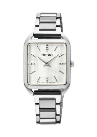 SEIKO LADIES CONCEPTUAL SQUARE CASE STAINLESS STEEL BRACELET SWR073P