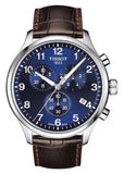 TISSOT SWISS GENTS CHRONOGRAPH XL CLASSIC BLUE DIAL LEATHER T116-617-15-047-00