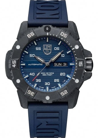 LUMINOX MASTER CARBON SEAL AUTOMATIC BLUE DIAL BLUE BAND XS.3863