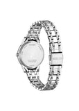 CITIZEN LADIES ECO-DRIVE WHITE DIAL STAINLESS STEEL BRACELET FE1240-81A