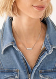 FOSSIL JEWELLERY DREW STAINLESS STEEL BAR CHAIN NECKLACE JF04134040