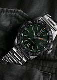 LUMINOX PACIFIC DIVER GREEN DIAL STAINLESS STEEL BRACELET XS.3137