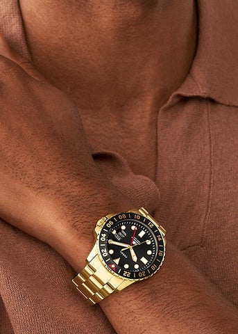 超安い FOSSIL GOLD BLUE DIAL FS5990 腕時計