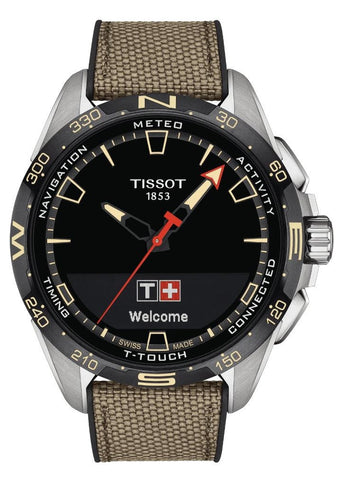 TISSOT SWISS T-TOUCH CONNECT SOLAR BEIGE BAND T121-420-47-051-07