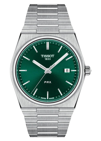 TISSOT SWISS PRX T CLASSIC GREEN DIAL STAINLESS STEEL T137-410-11-091-00