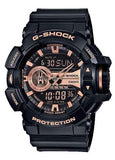 CASIO G-SHOCK ANALOGUE / DIGITAL ROTARY SWITCH ROSE GOLD GA400GB-1A4