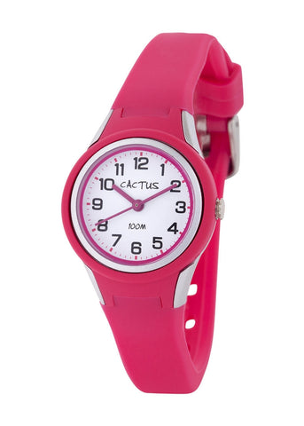 CACTUS ANALOGUE TROPICAL SILICONE BAND PINK CAC-123-M55