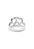 STOLEN GIRLFRIENDS CLUB LINKED HEART RING SIZE Q JWL23-EX-NW-3 Q