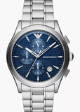 EMPORIO ARMANI PAOLO BLUE DIAL CHRONOGRAPH STAINLESS STEEL AR11528
