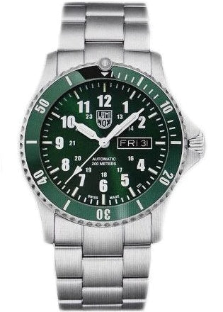 LUMINOX SPORTS TIMER AUTOMATIC GREEN DIAL STAINLESS STEEL XS.0937