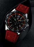 LUMINOX PACIFIC DIVER BLACK DIAL CHRONOGRAPH RED BAND XS.3155