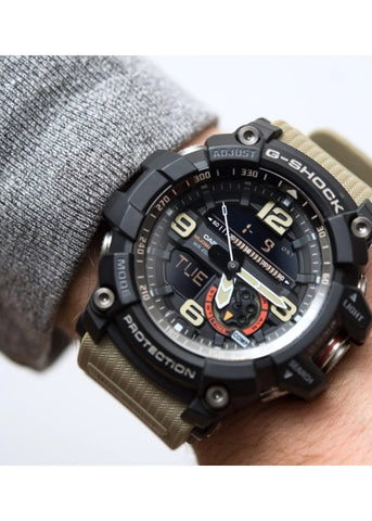GG1000-1A5 CASIO G-SHOCK MUDMASTER TWIN SENSOR BLACK BROWN