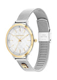 TOMMY HILFIGER IRIS SILVER DIAL TWO-TONE STAINLESS MESH 1782586