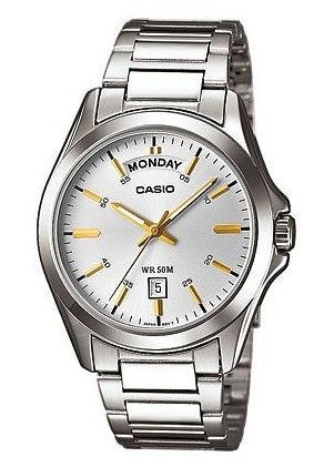 CASIO GENTS ANALOGUE STAINLESS STEEL MTP1370D-7A2