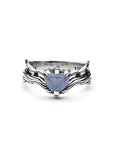 STOLEN GIRLFRIENDS CLUB TWISTED HEART BLUE LACE AGATE RING JWL4-23-33