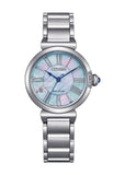 CITIZEN LADIES ECO-DRIVE DIAMOND MOTHER OF PEARL DIAL BLUE EM1060-87N
