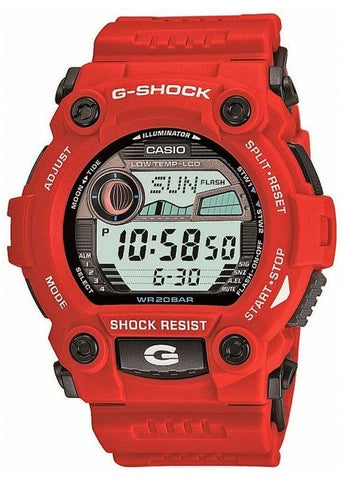 CASIO G-SHOCK WATCH DIGITAL RED RESIN BAND G7900A-4D