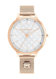 TOMMY HILFIGER IRIS SILVER DIAL ROSE GOLD MESH 1782616