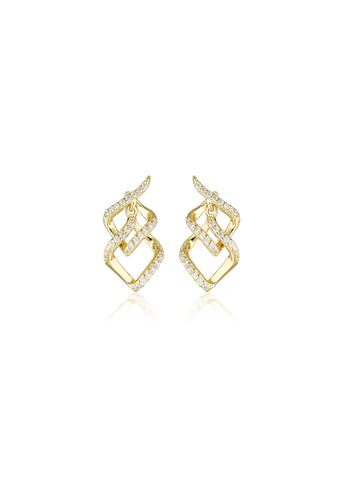 GEORGINI RED CARPET ARIA EARRINGS GOLD IE1084G