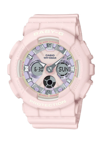 CASIO BABY-G DUO ICY PASTEL COLOUR SERIES PEACH BA130WP-4A