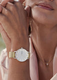 SKAGEN RIIS WHITE DIAL GOLD MESH BRACELET SKW3092