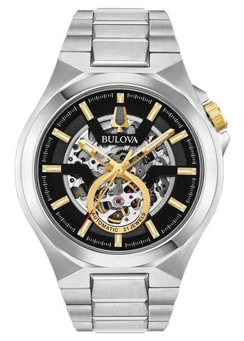 BULOVA GENTS MAQUINA CLASSIC AUTOMATIC STAINLESS STEEL 98A224