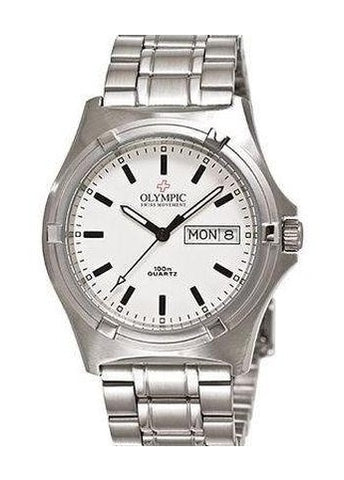 OLYMPIC GENTS WHITE INDEX DIAL 28065S
