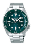 SEIKO 5 SPORTS AUTOMATIC GREEN DIAL STAINLESS STEEL BRACELET SRPD61K