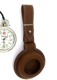 CLASSIQUE SWISS POCKET WATCH BROWN POUCH 110-POUCH BROWN