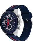 TOMMY HILFIGER CLARK NAVY BLUE DIAL BLUE SILICONE BAND 1792083