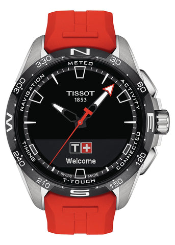 TISSOT SWISS GENTS T-TOUCH CONNECT SOLAR  RED BAND T121-420-47-051-01