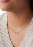 FOSSIL JEWELLERY HEART TRI-TONE STAINLESS STEEL NECKLACE JF02856998