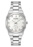 BULOVA LADIES SURVEYOR MOTHER PEARL DIAL DIAMOND STAINLESS 96P242